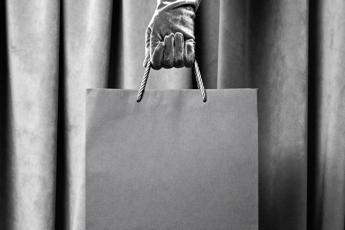Paper Bag Mockup in Hand
