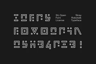 Stray Robotalk Typeface