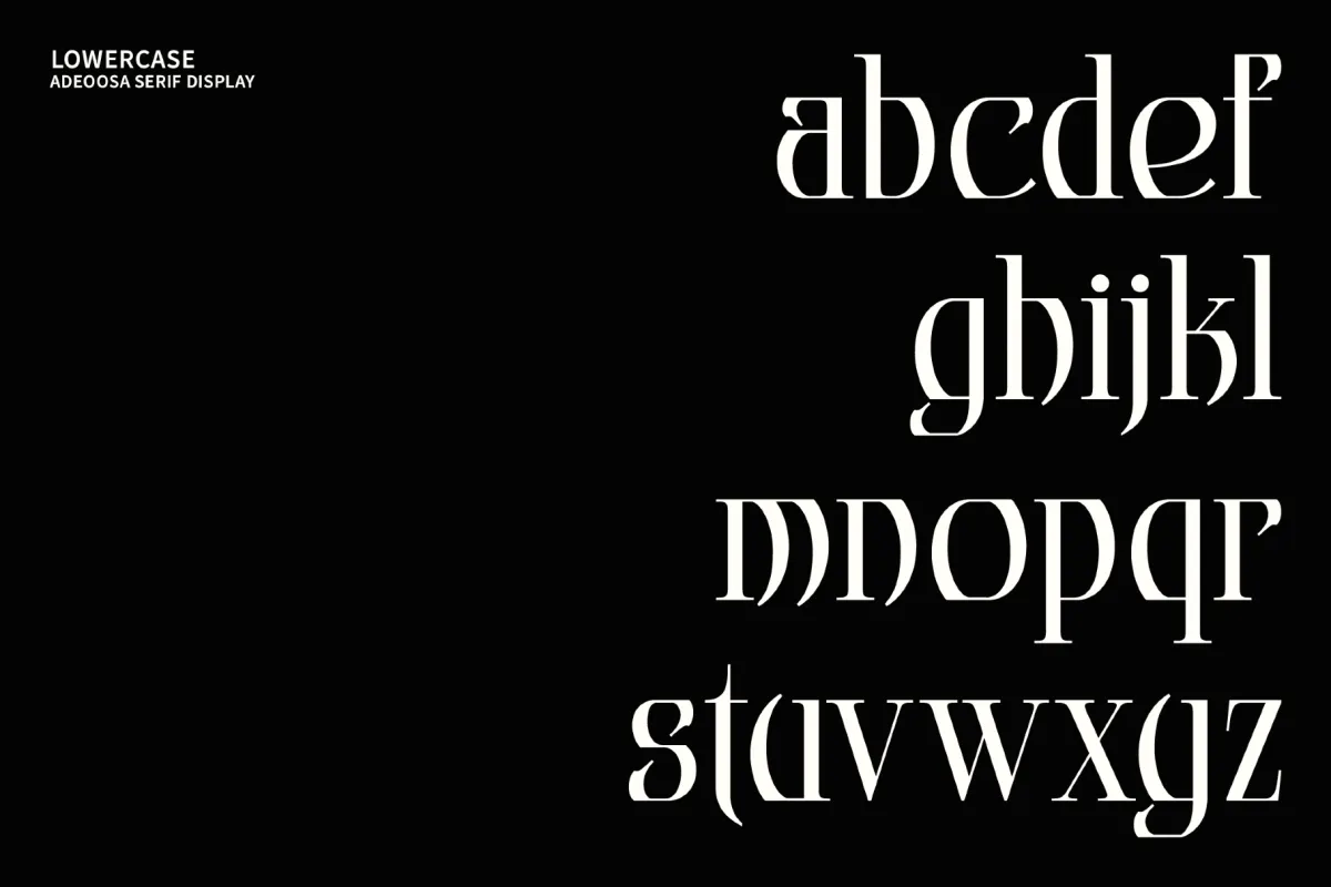Adeoosa - Gothic Serif Display Font