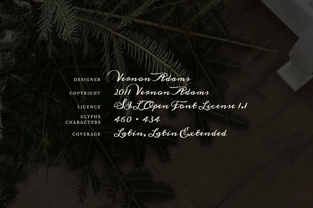 Meddon - Free 18th Century Handwriting Font
