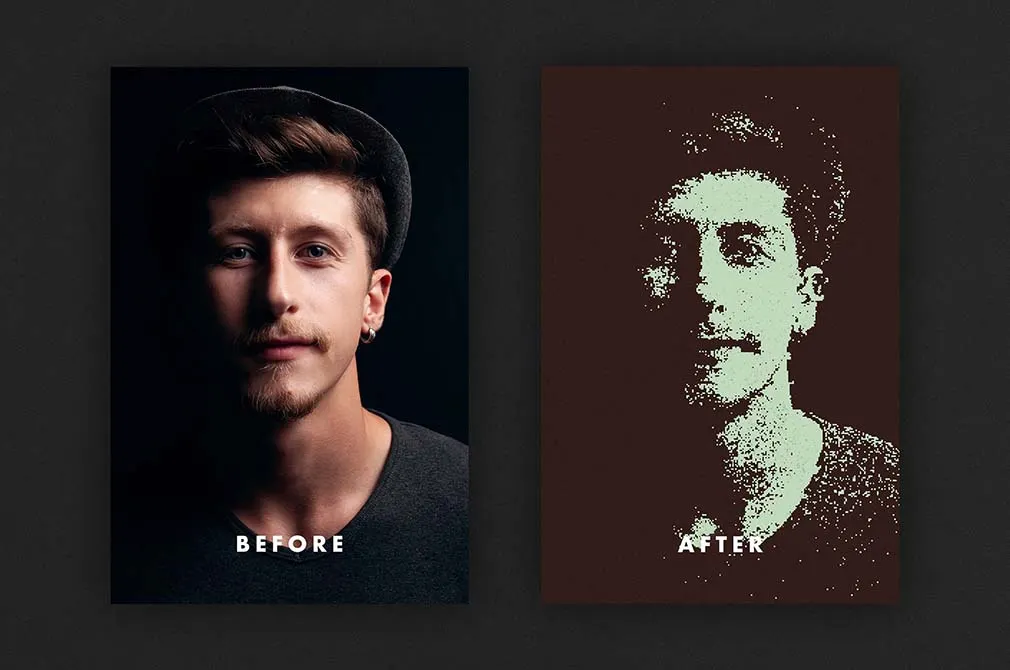 Bitmap Pixel Photo Effect