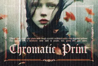 October Chromatic Print Photo Effect