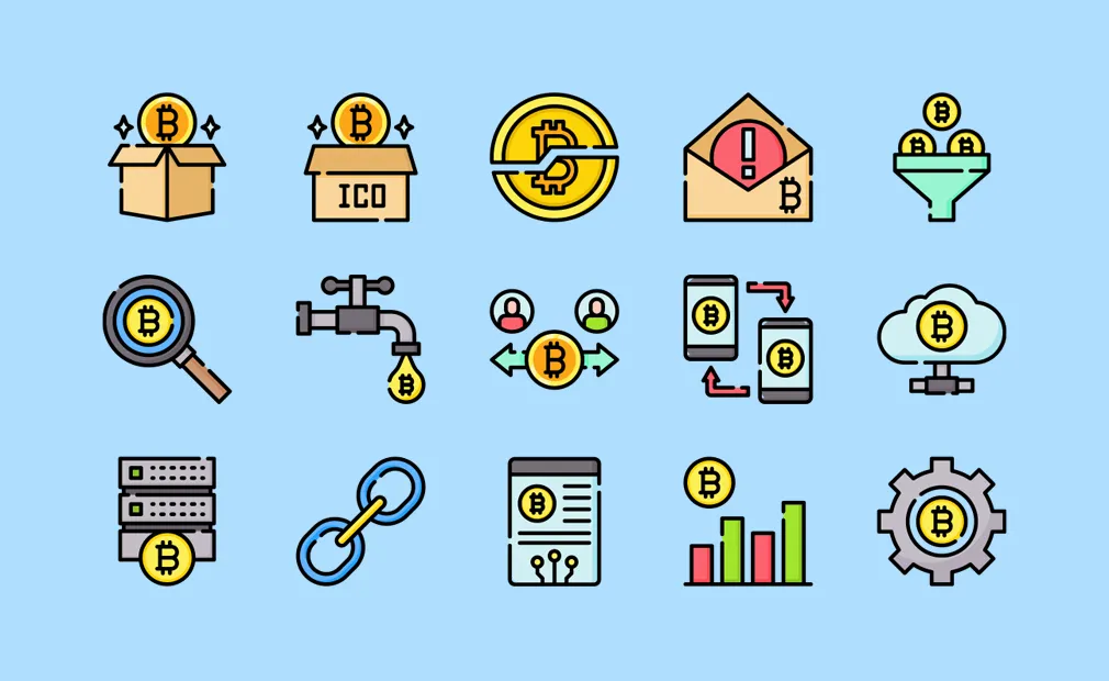 Blockchain Vector Icons