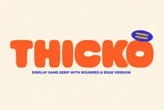 Thicko - Bold Chunky Font