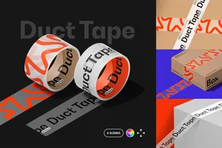 Duct Tape & Box Mockups Set