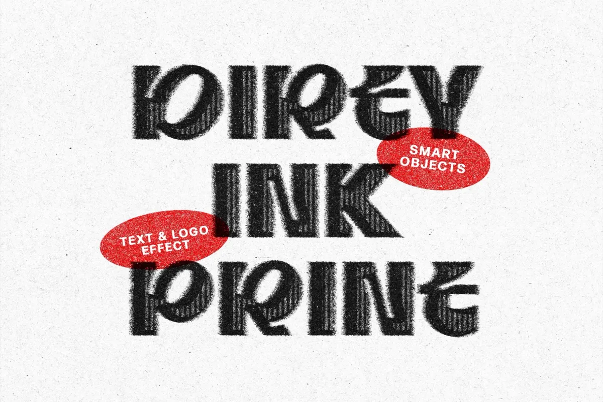 Dirty Ink Print Effect