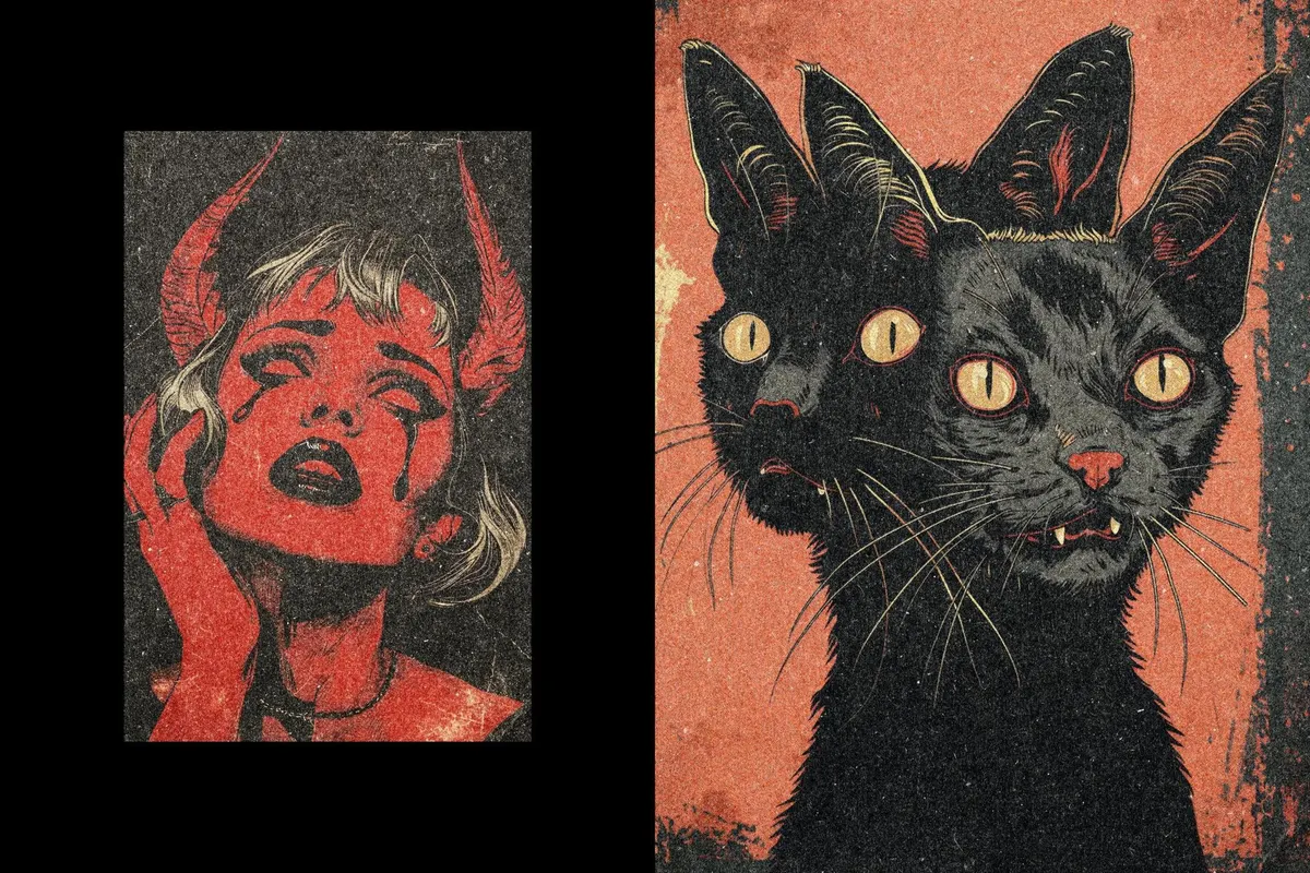 Old Printer Photo Effect