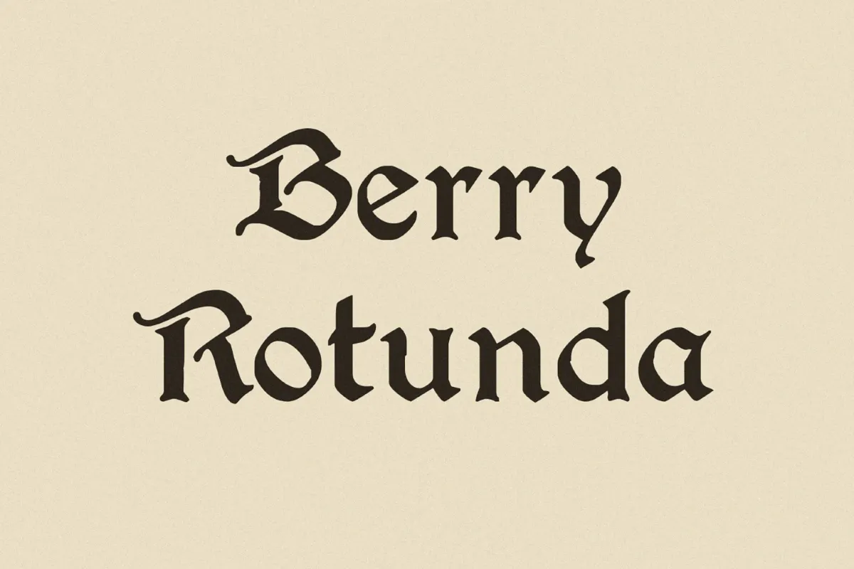 Berry Rotunda - Medieval Fantasy Font