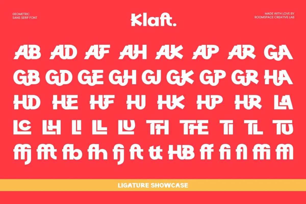 Klaft – Modern Geometric Bold Sans Font