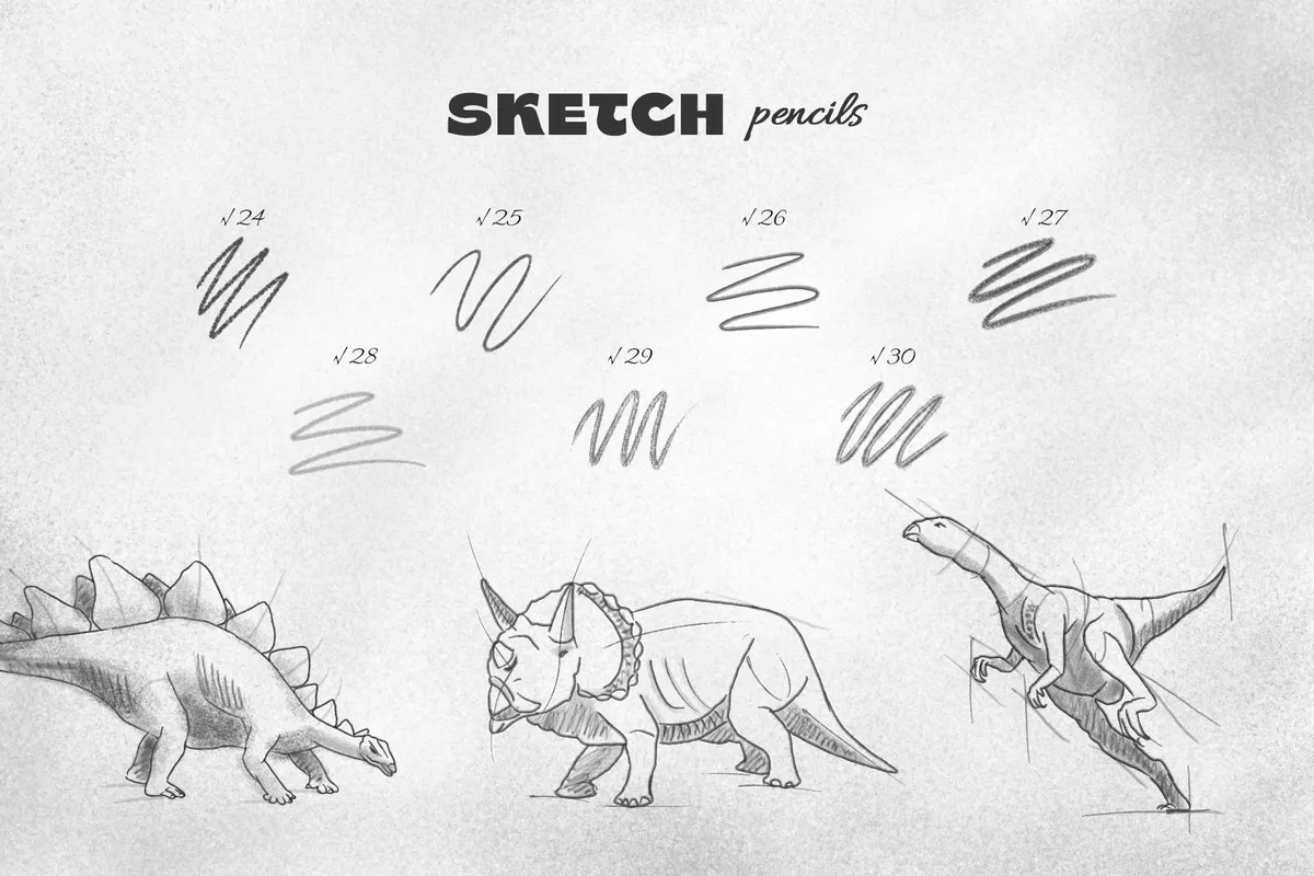 Pencil Procreate Brushes