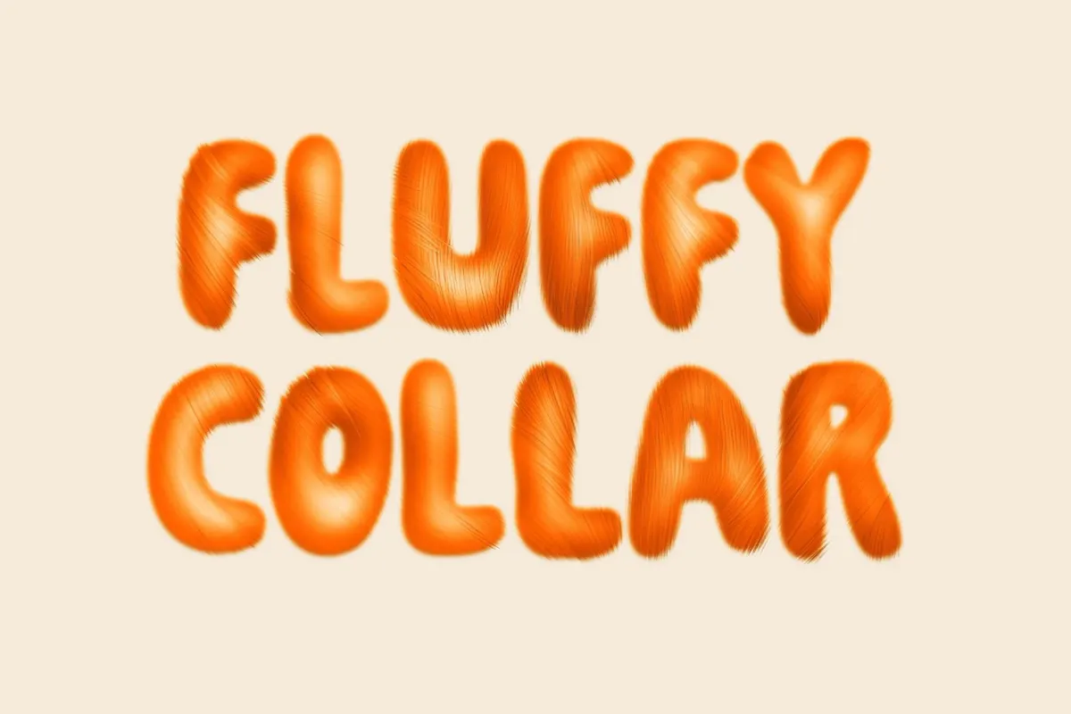 Soft Furry Text Effect