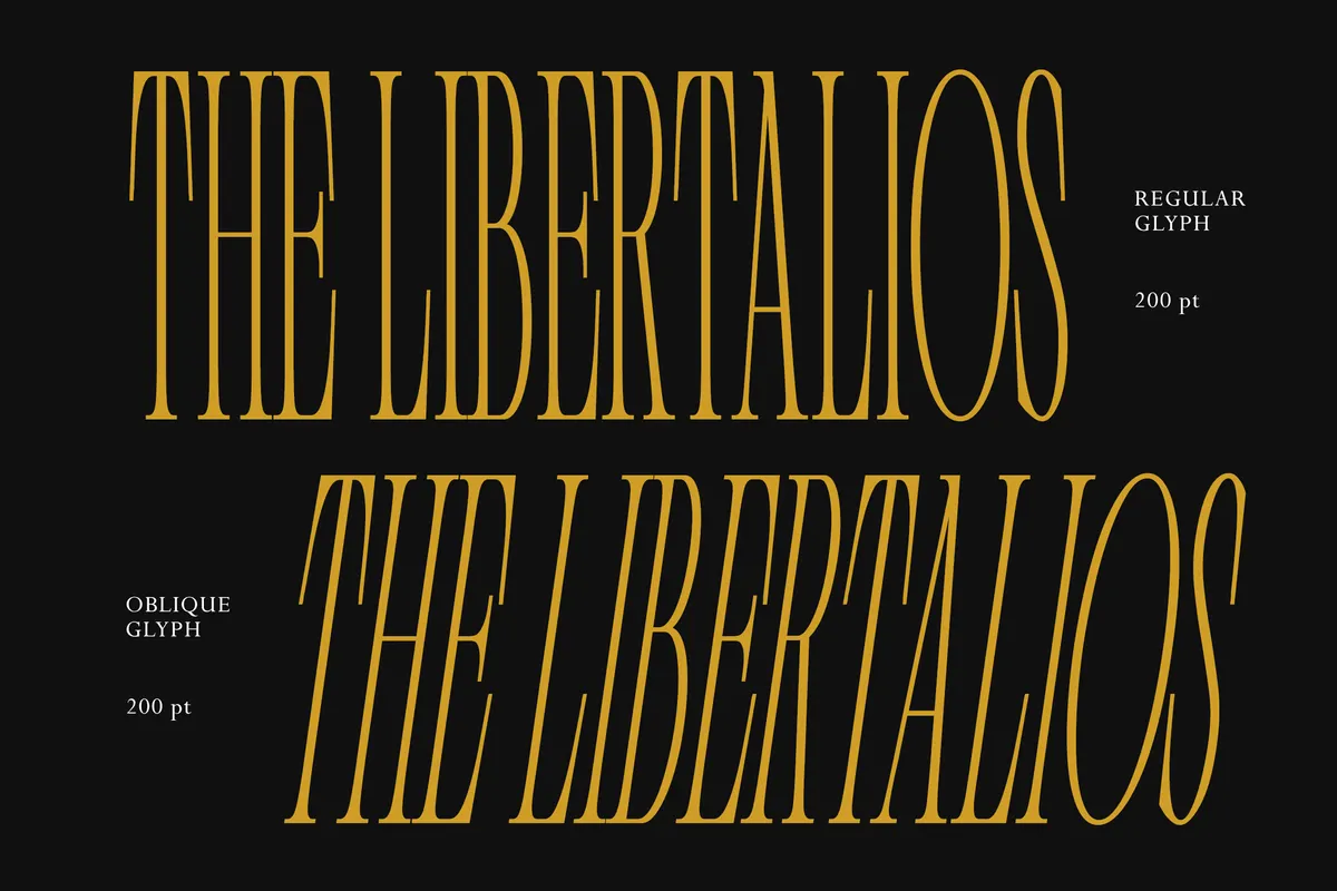 Libertalios - Super Condensed Display Serif