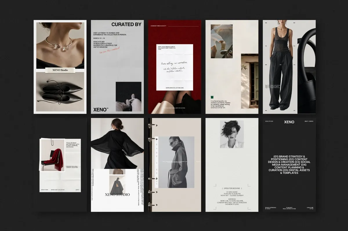 X1962 - XENO III. Instagram Post & Story Templates for Canva & InDesign