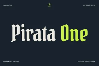 Pirata One - Free Gothic Tattoo Font