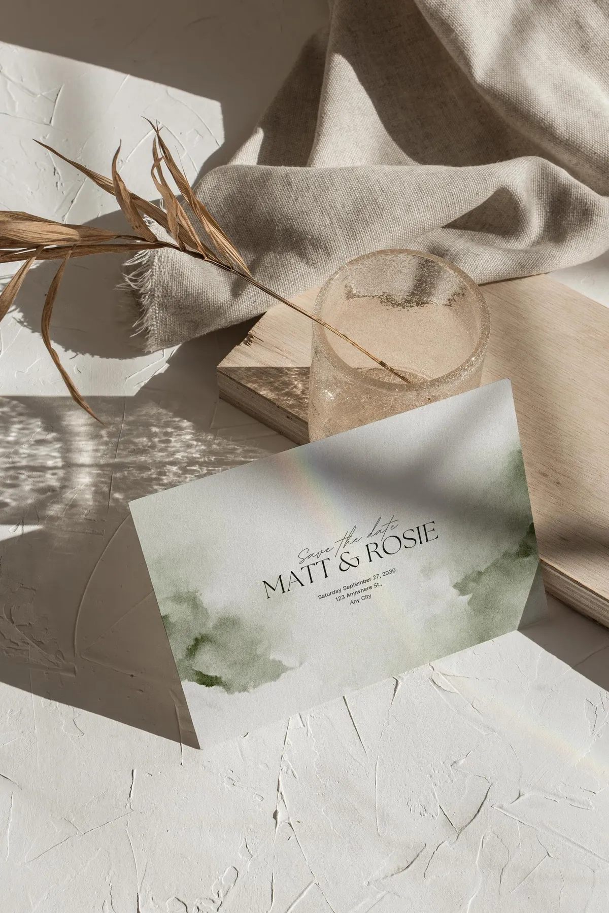 Ethereal Greenscapes: Watercolor Backgrounds