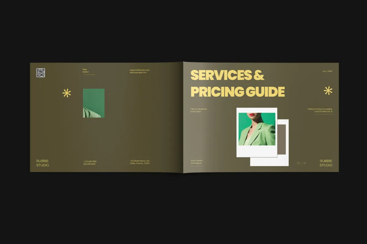 Modern Services & Pricing Guide Ms. Word Template