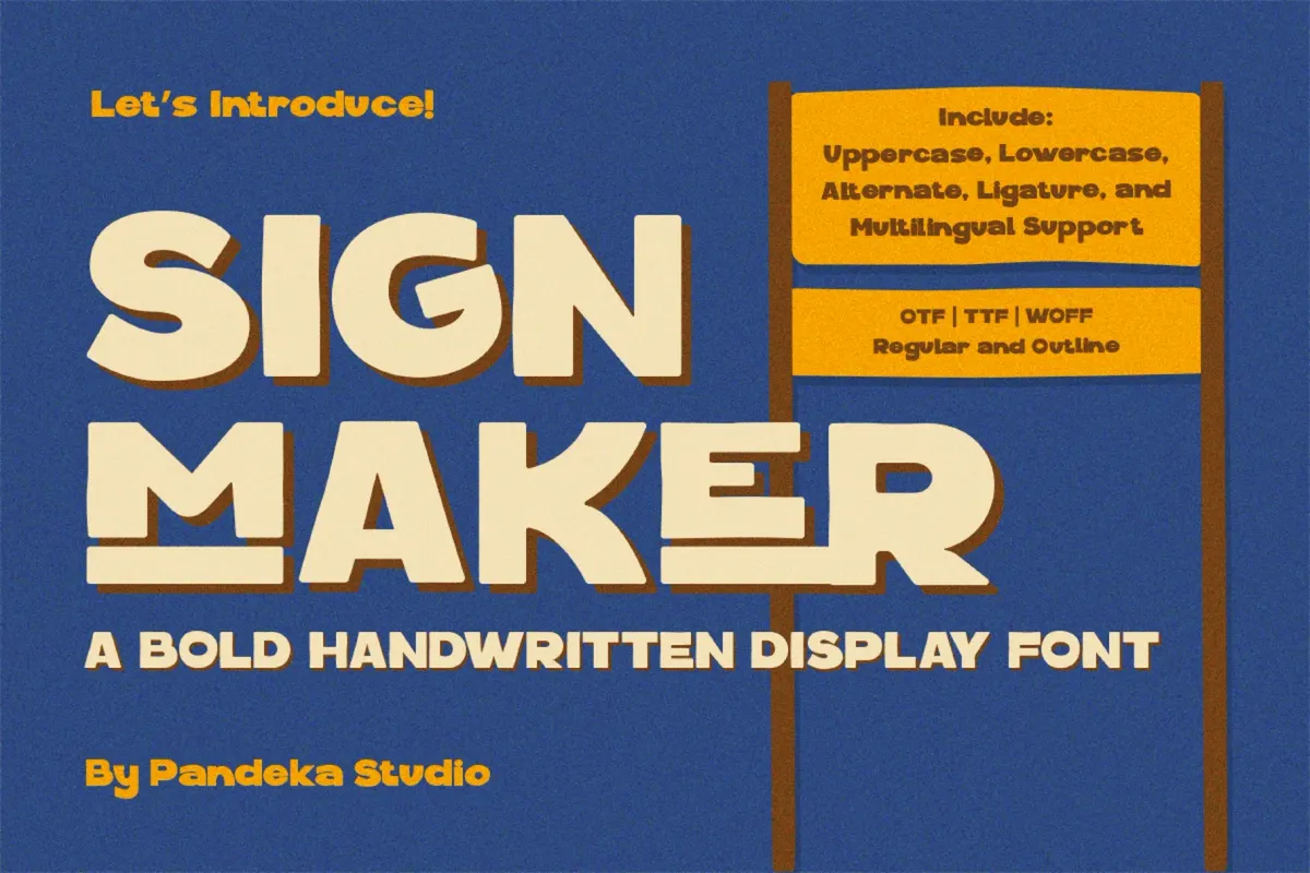 Signmaker - Bold Handwritten Display Font