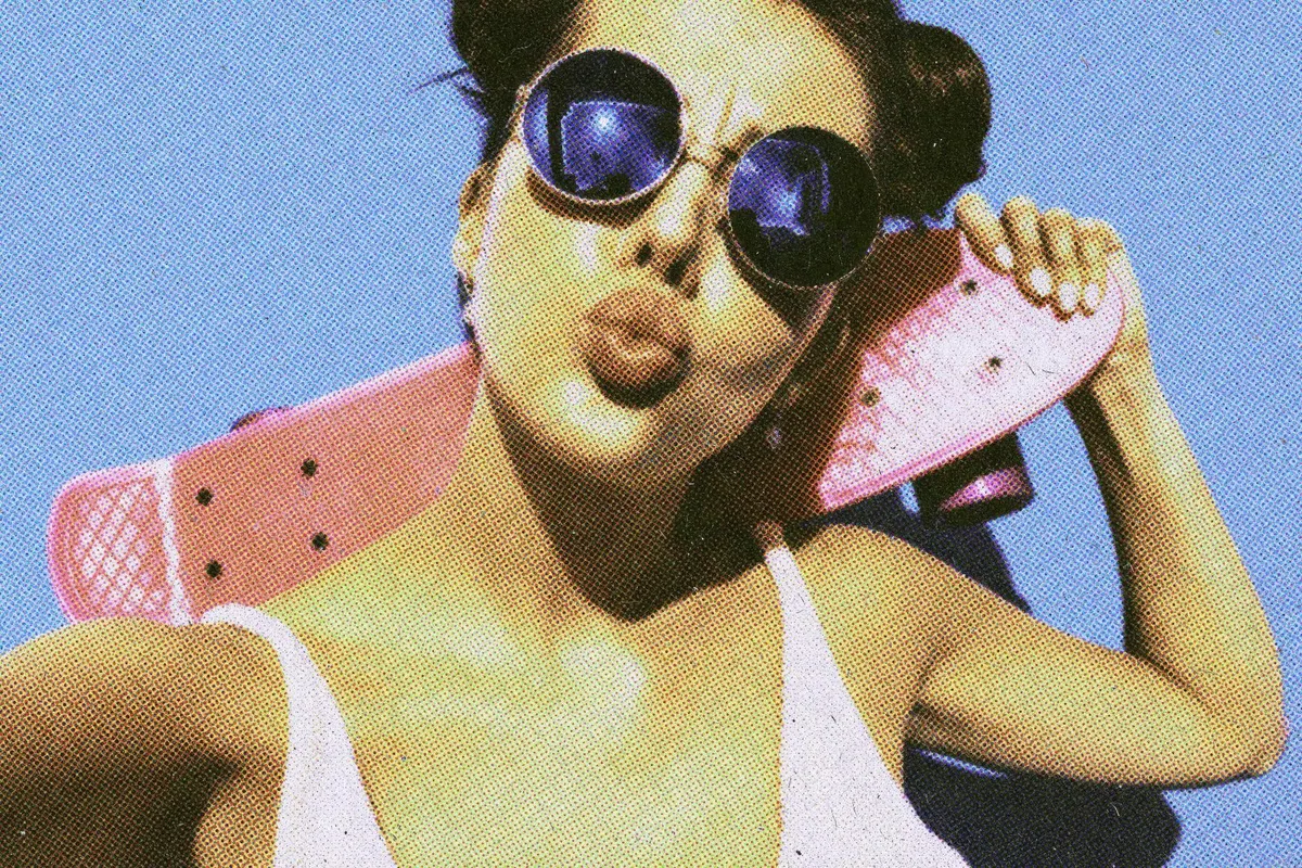 Vintage Halftone Magazine Effect