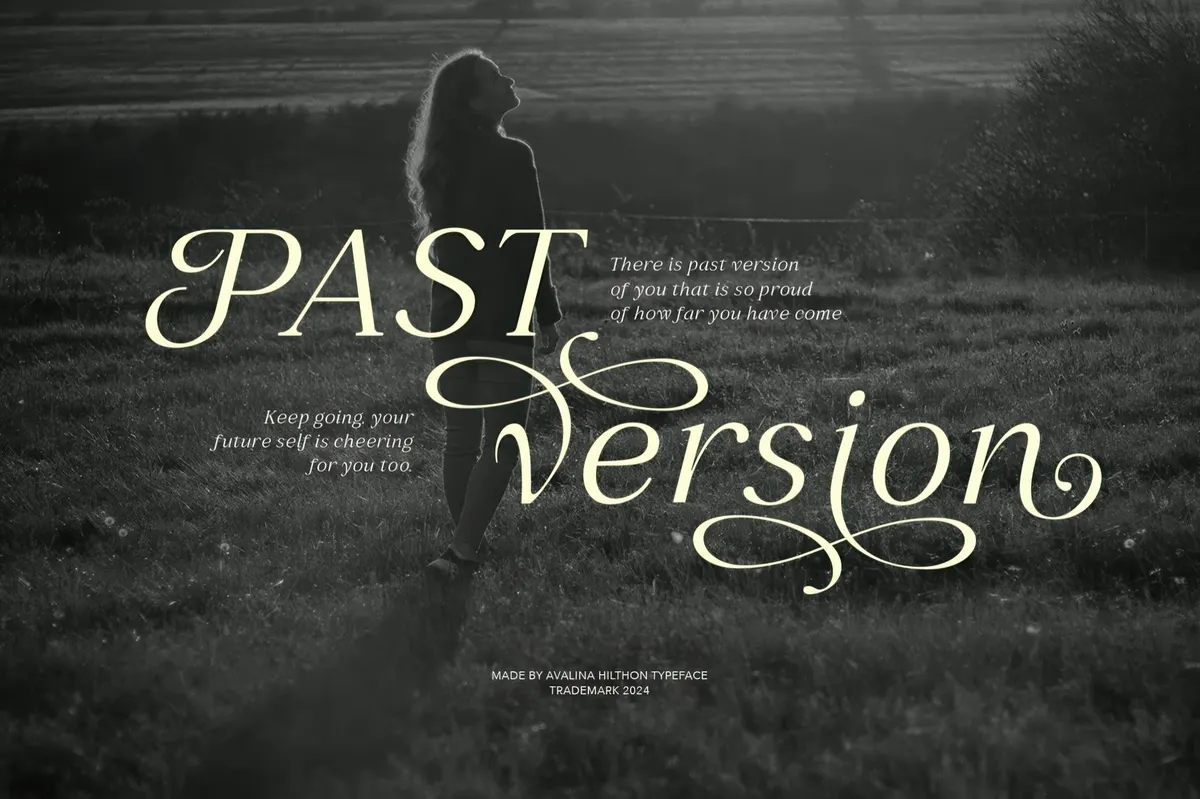 Avaline Bright — Luxury Italic Font