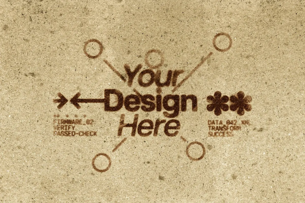 Distressed Bleeded Ink Stamp Text Effect
