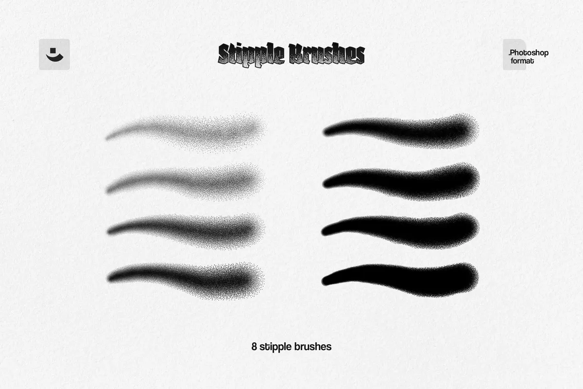 Stipple Photoshop Brushes