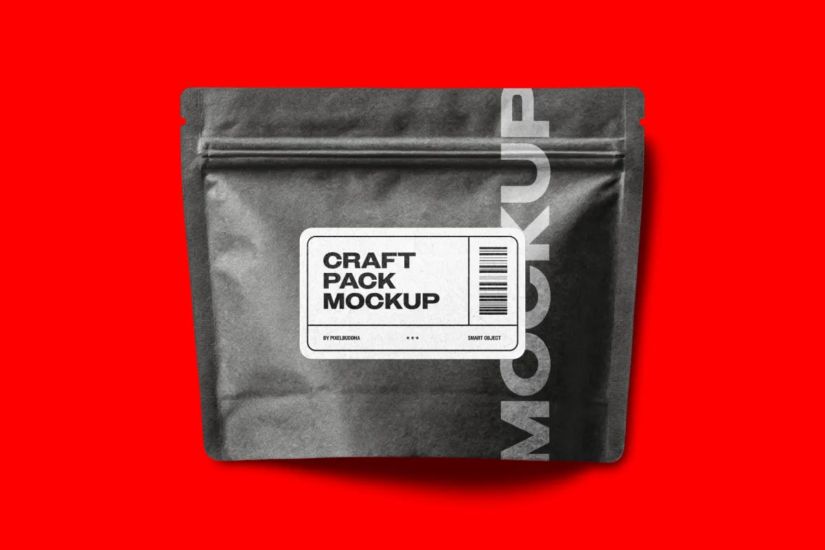 Craft Package Bag Mockup