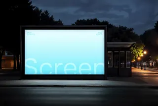 Large Outdoor Screen Mockup