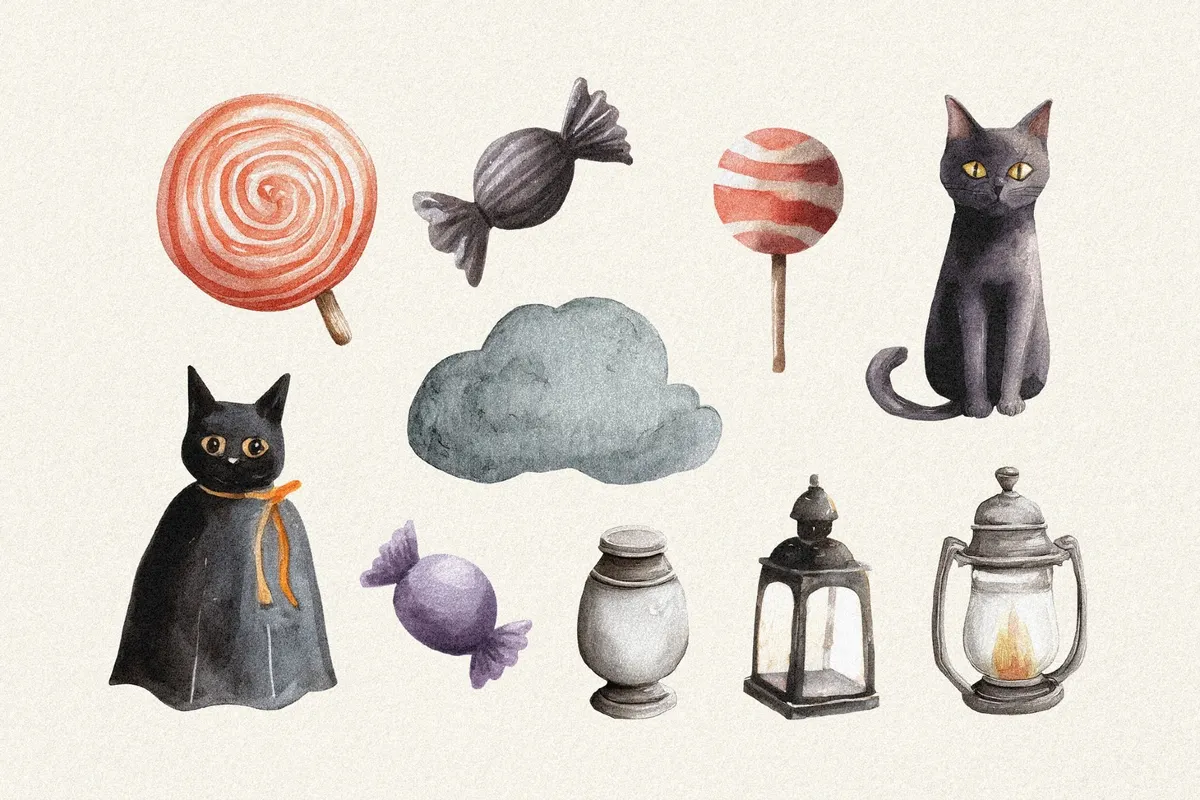 Halloween Watercolors Collection