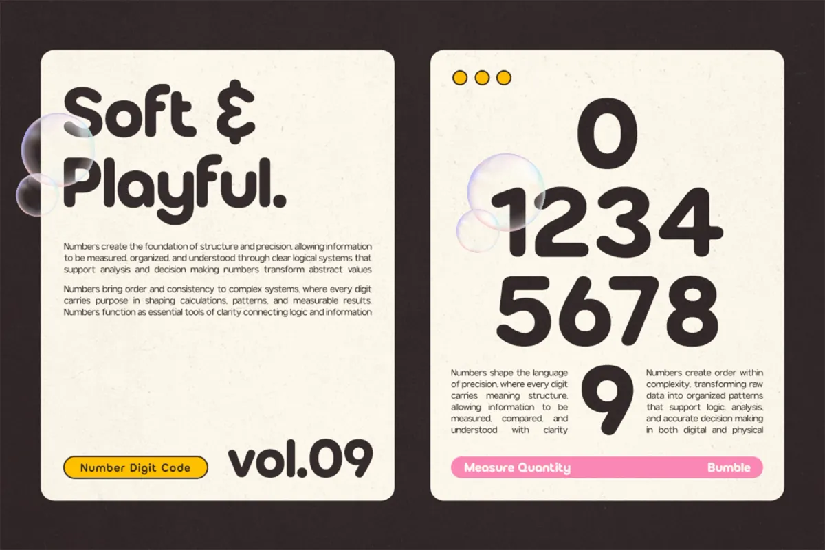 GC Bumble – Rounded Bubble Font