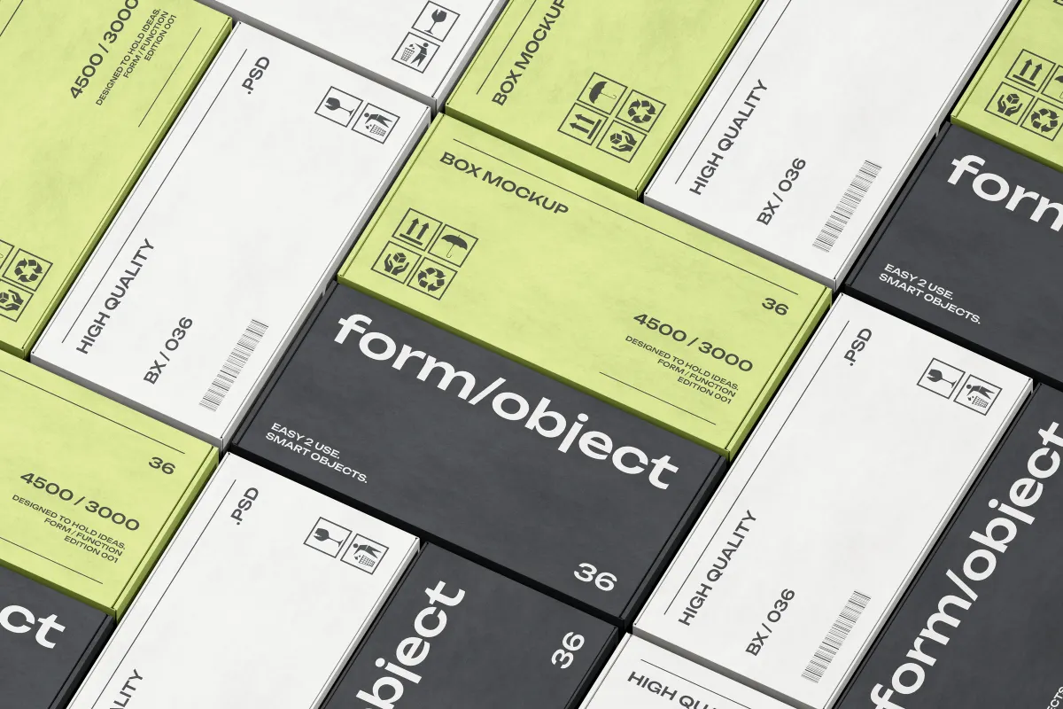 50-in-1 Box Mockup Bundle