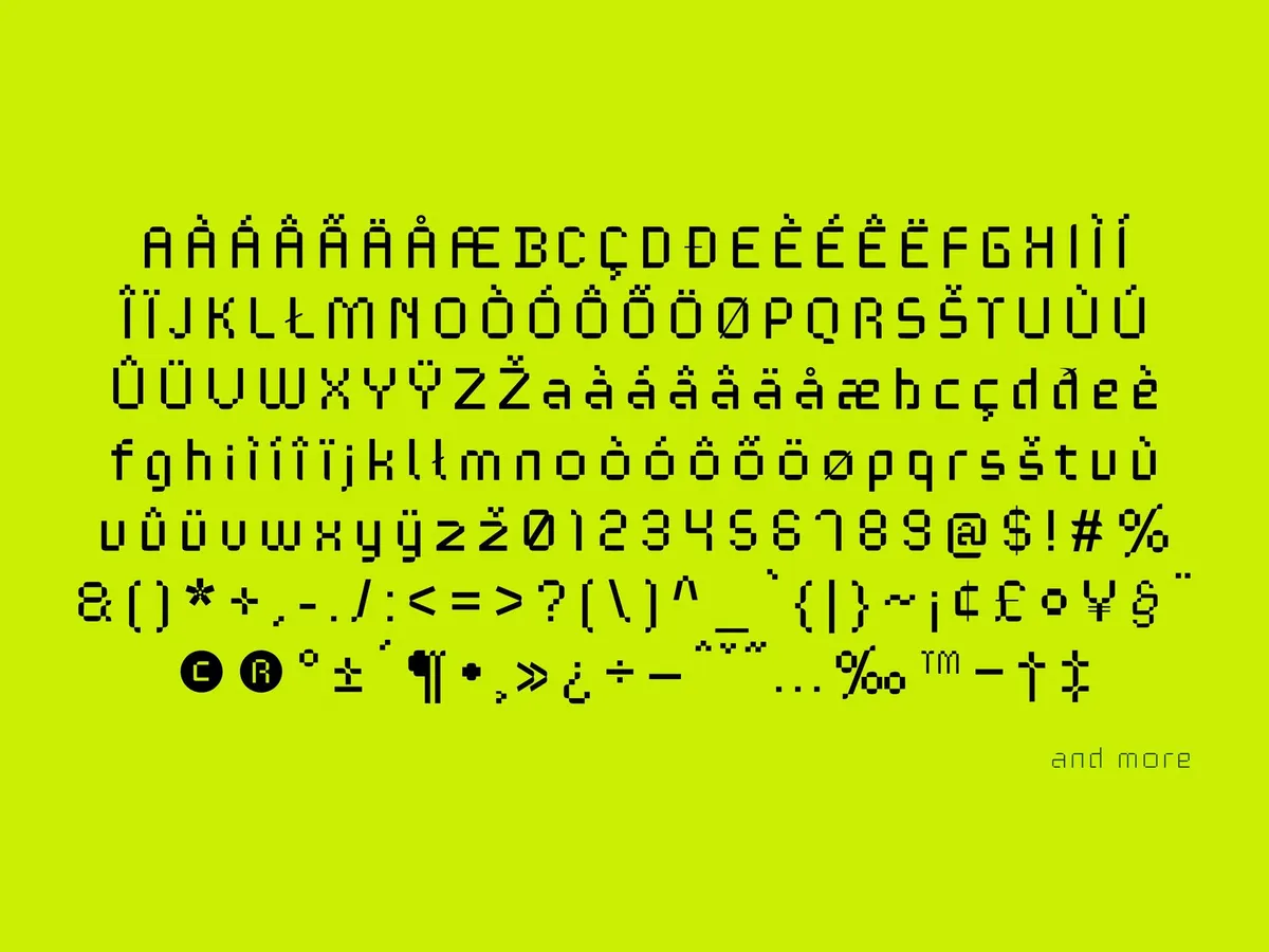 TEKNOLOG Digital Font