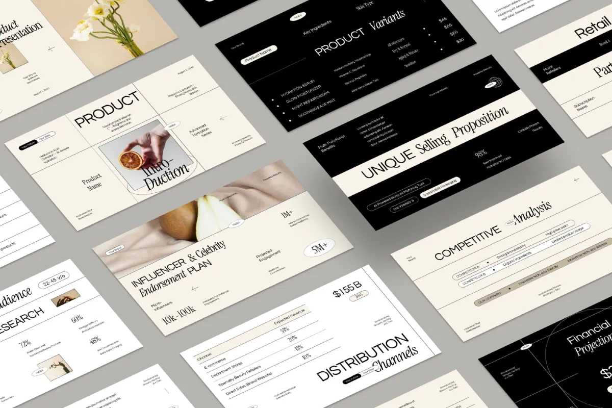 Cosmetic Launch Presentation Keynote Template