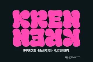 Kren - Graffiti Bubble Font
