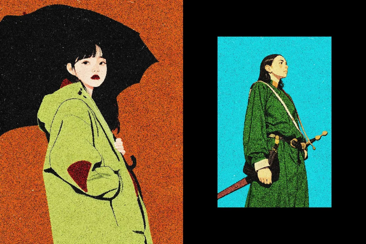 Grain Print Effect