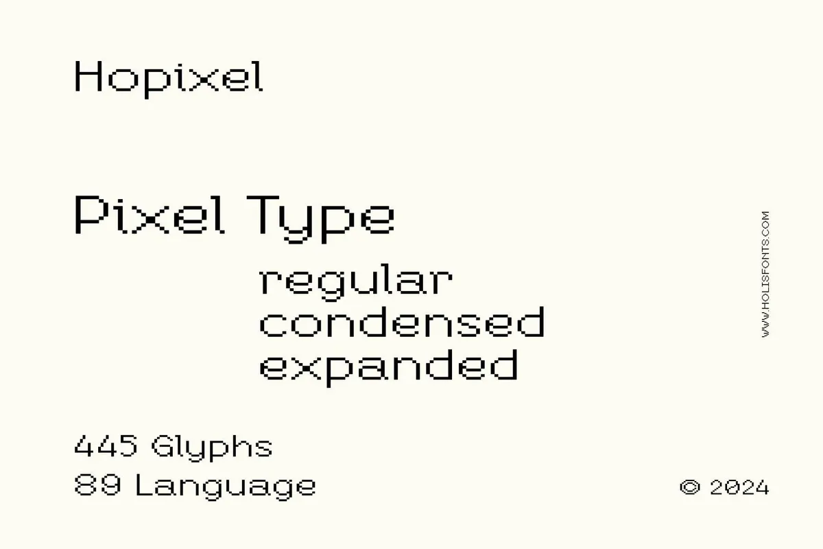 Hopixel Pixel Font Family