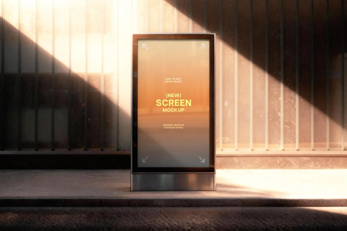 Golden Hour Digital Signage Mockup