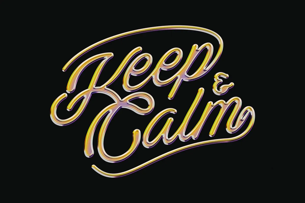 Groovy Chrome Text & Logo Effect