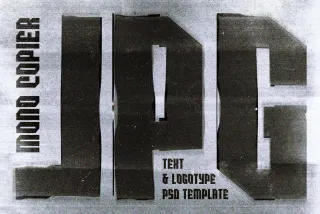 Mono Copier Text Effect