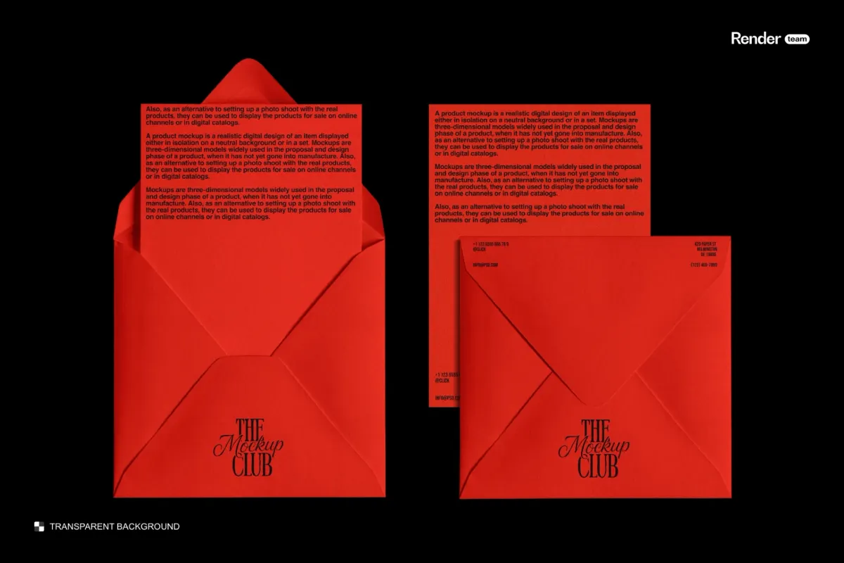 Envelope & Letterhead Mockup Set