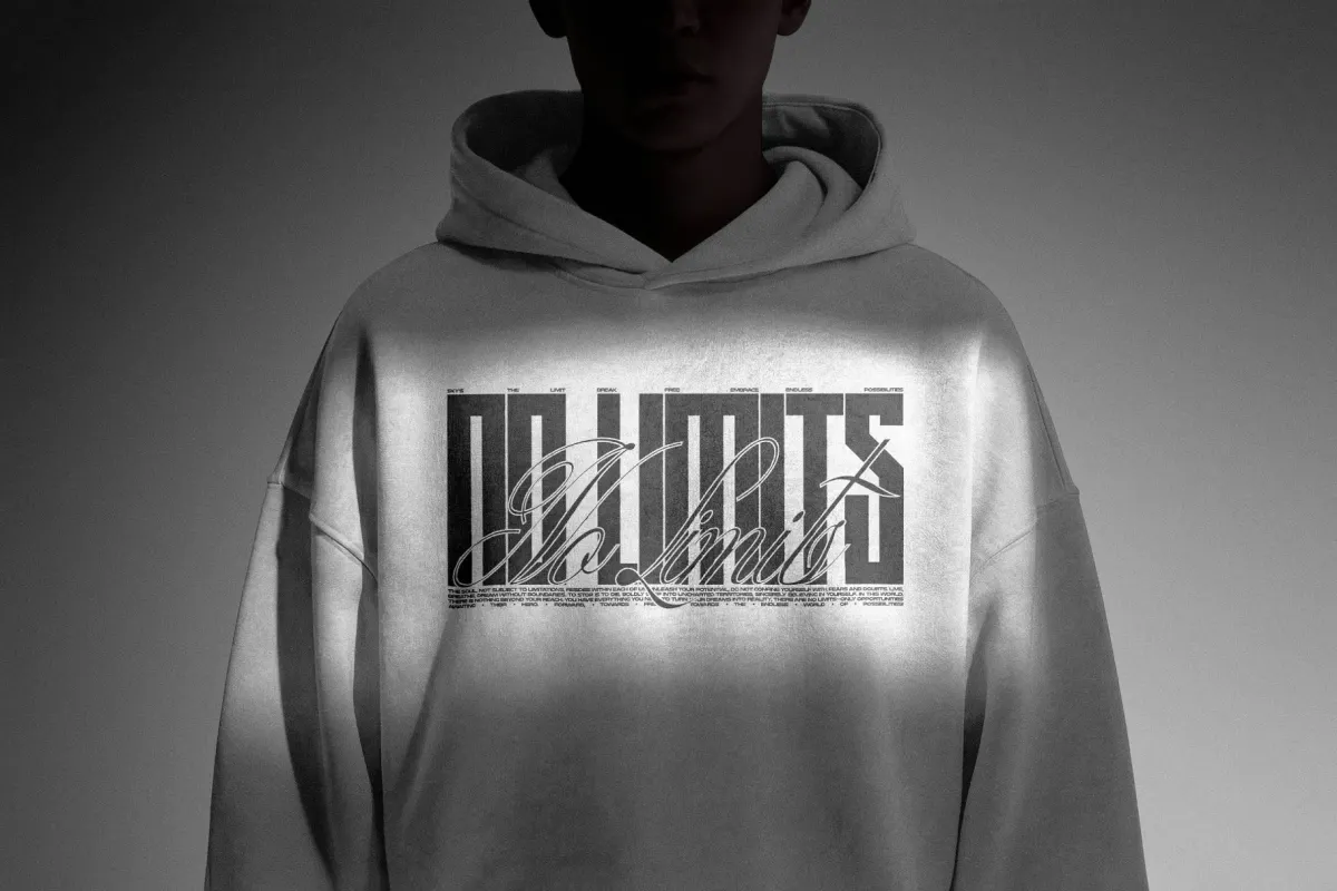Oversized Hoodie Print Mockup