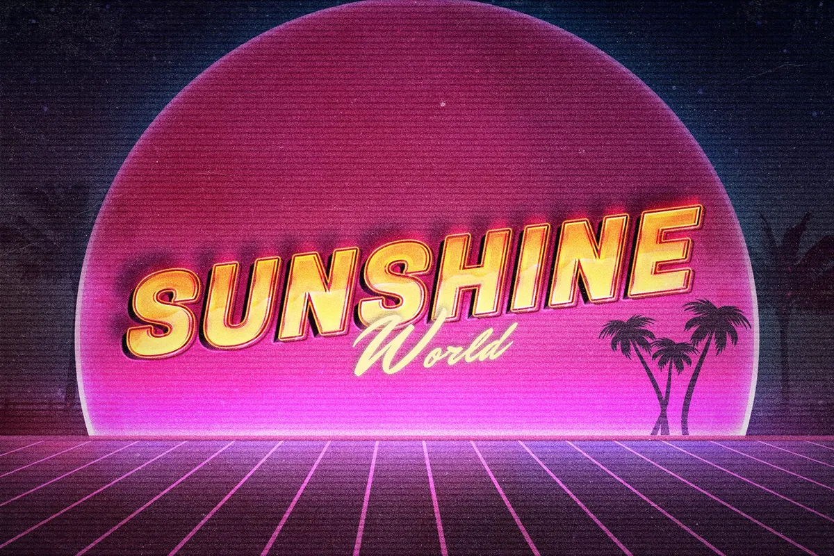 Back to the 80s Retro Text Effects
