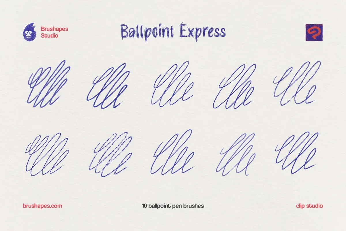 Ballpoint Pen Clip Studio Brushes