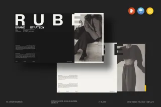 RUBE - Minimal Brand Strategy Deck Template