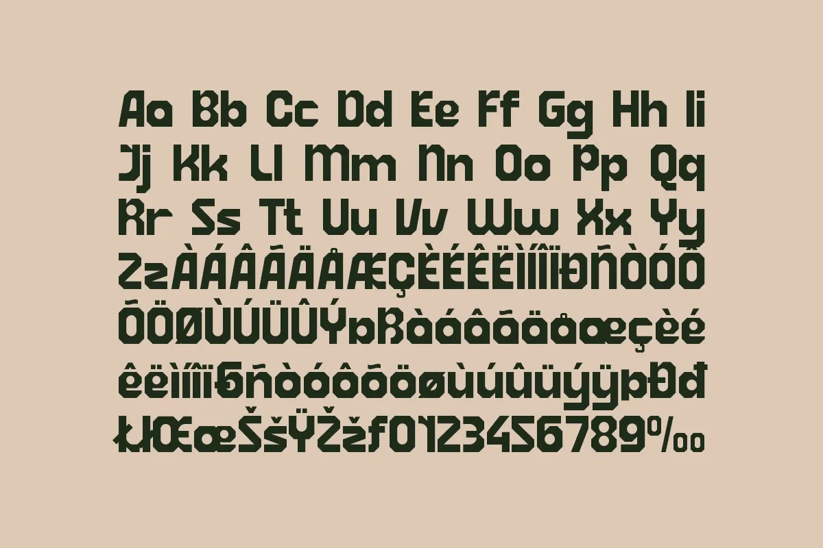 Boilas - Bold Geometric Display Font