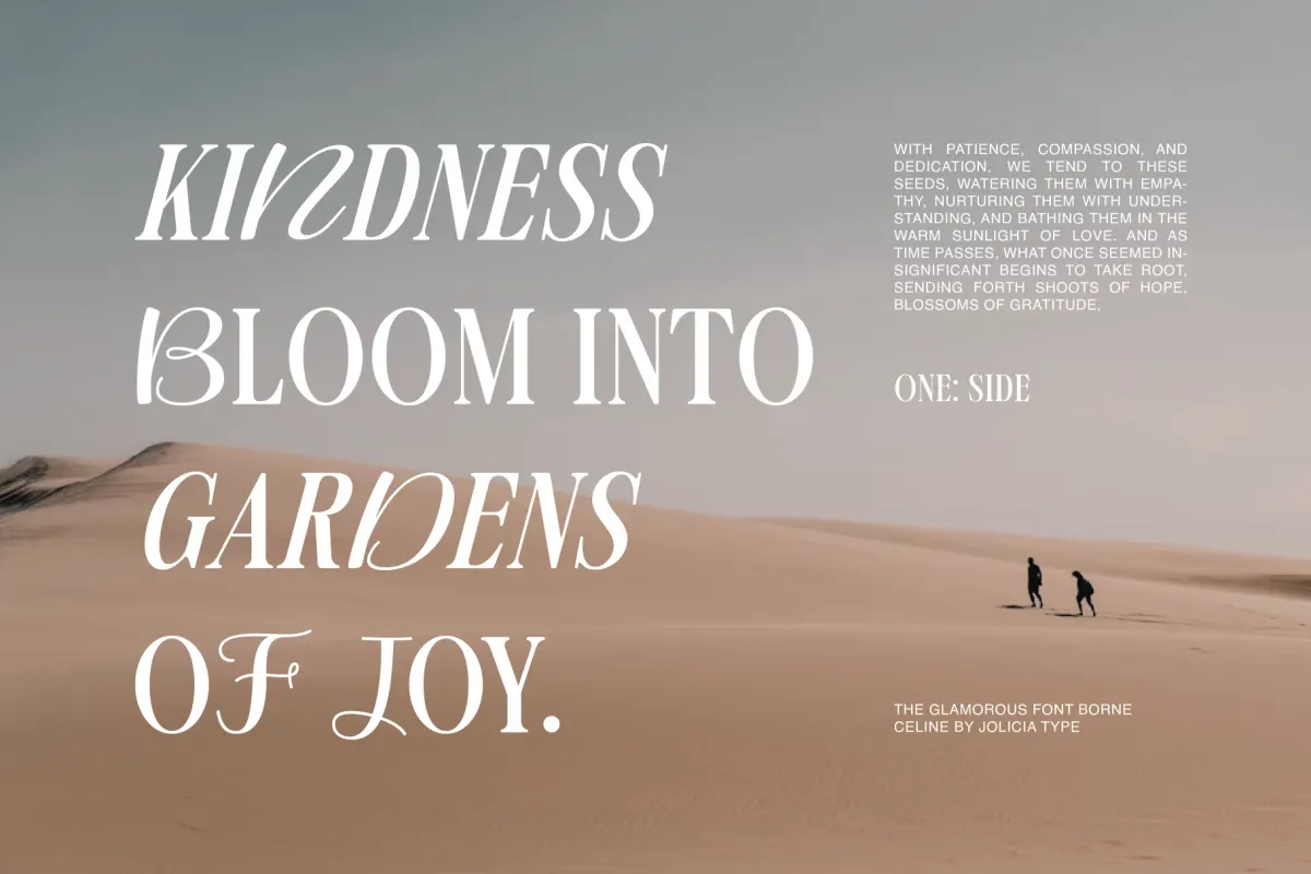 Borne Celine - Elegant Fashion Display Font
