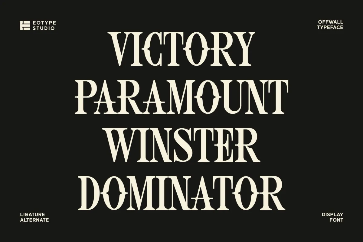 Offwall - Western Display Serif Font
