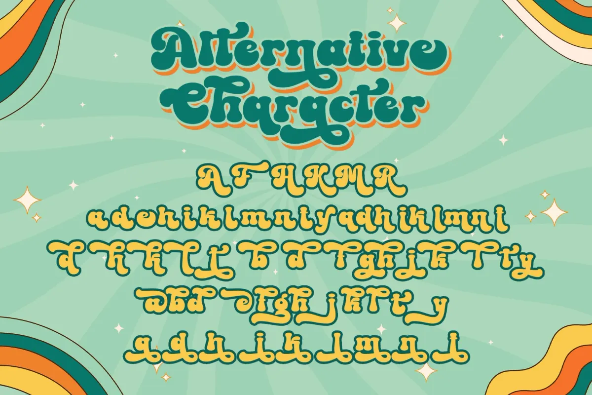 Retro Voyage a Groovy Font