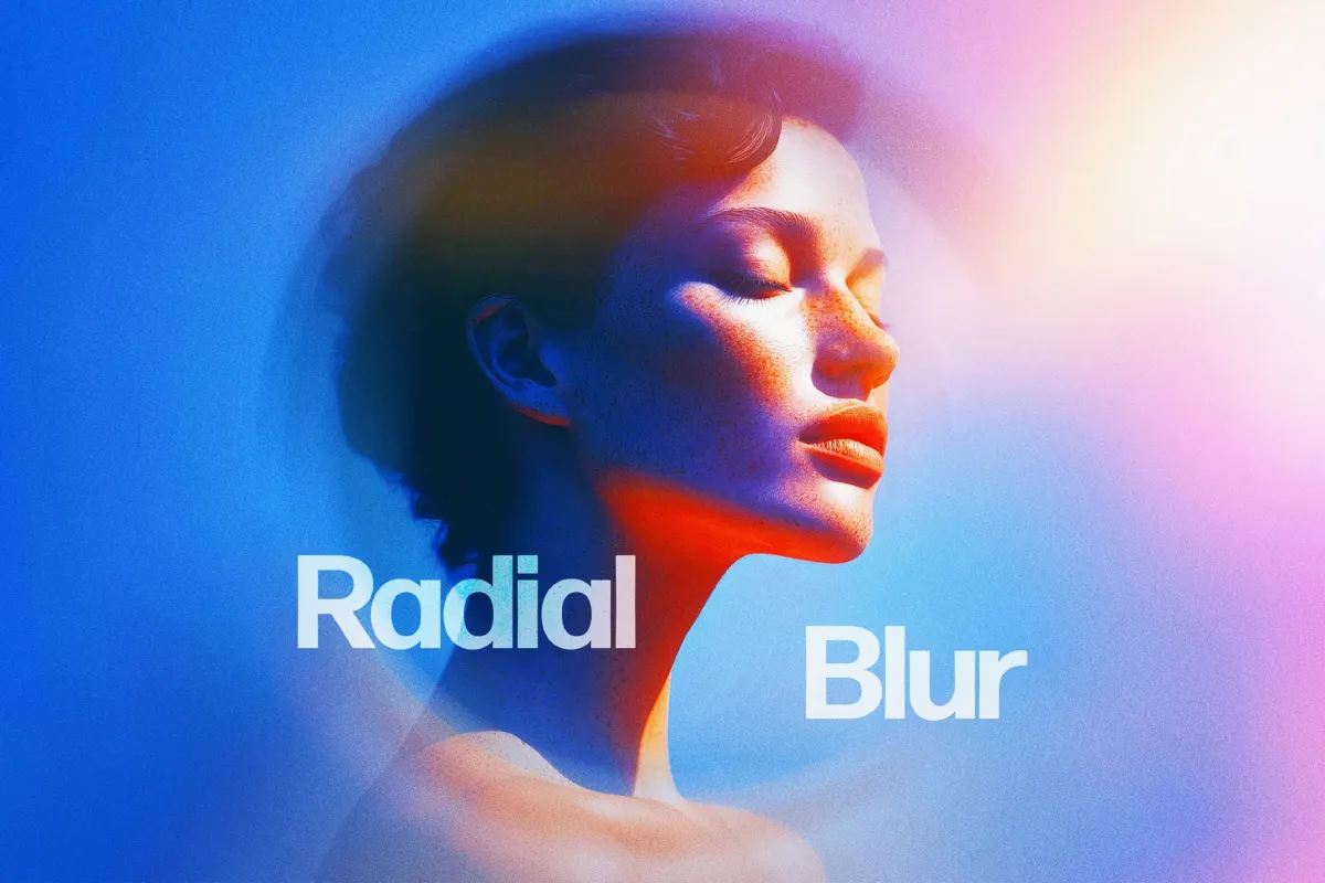 Light Radial Blur Photo Effect