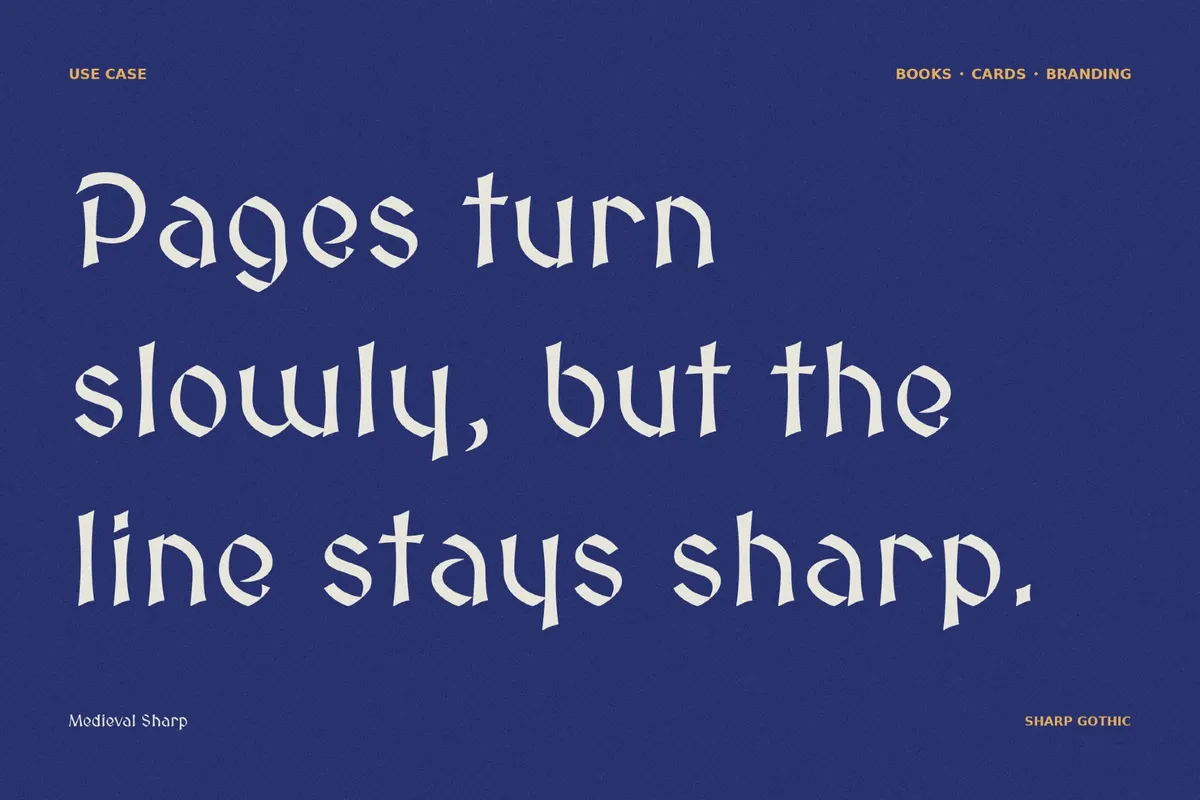Medieval Sharp Typeface