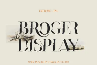 Broger Display Font